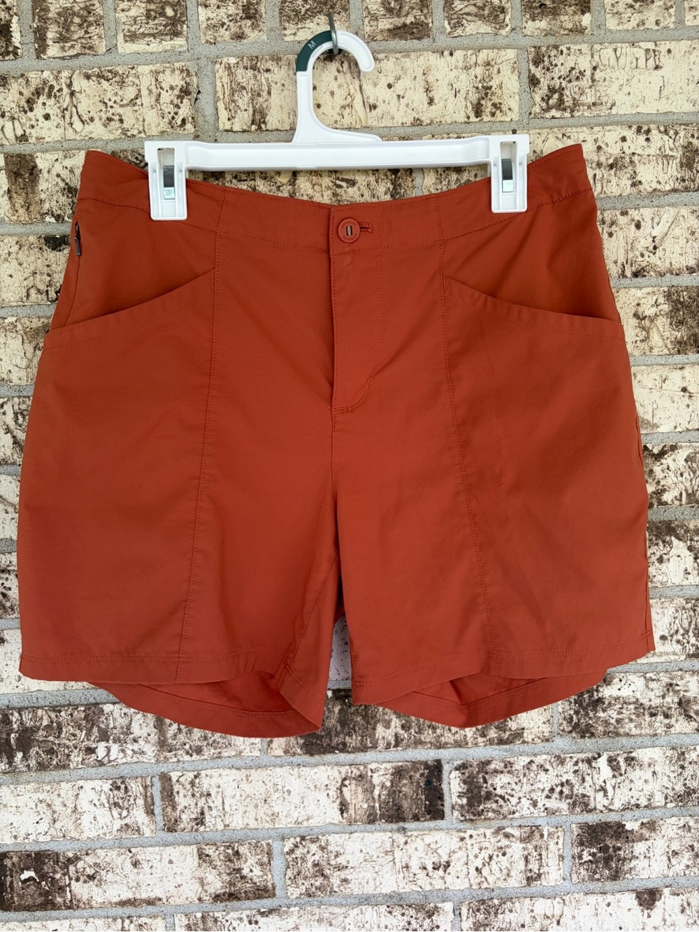 Patagonia Rust-Orange High Waist Performance Shorts